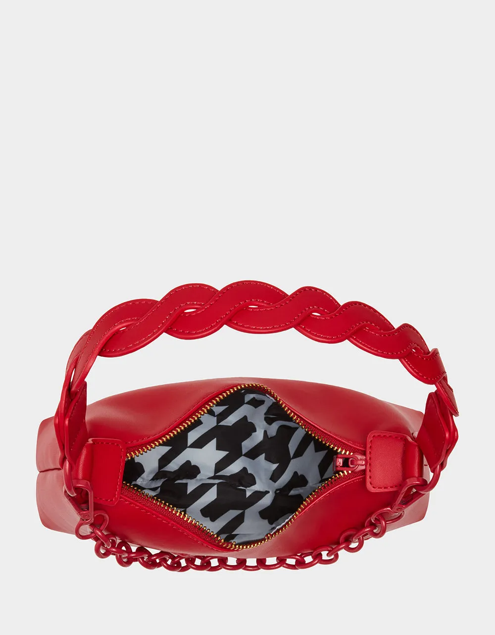 OFF KILTER ROSETTE BAG RED sold by Betsey Johnson product image thumbnail 4