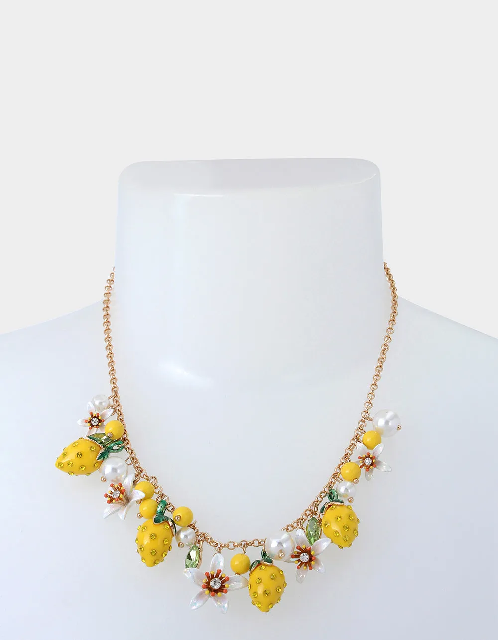 LEMON DROP SHAKY LEMON NECKLACE YELLOW sold by Betsey Johnson product image thumbnail 4