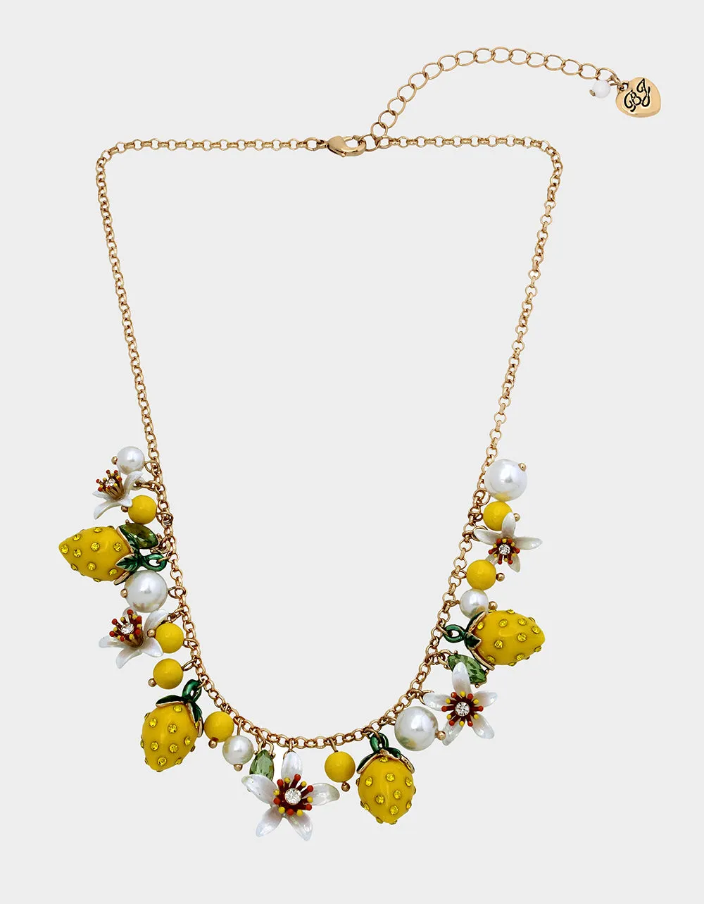 LEMON DROP SHAKY LEMON NECKLACE YELLOW sold by Betsey Johnson