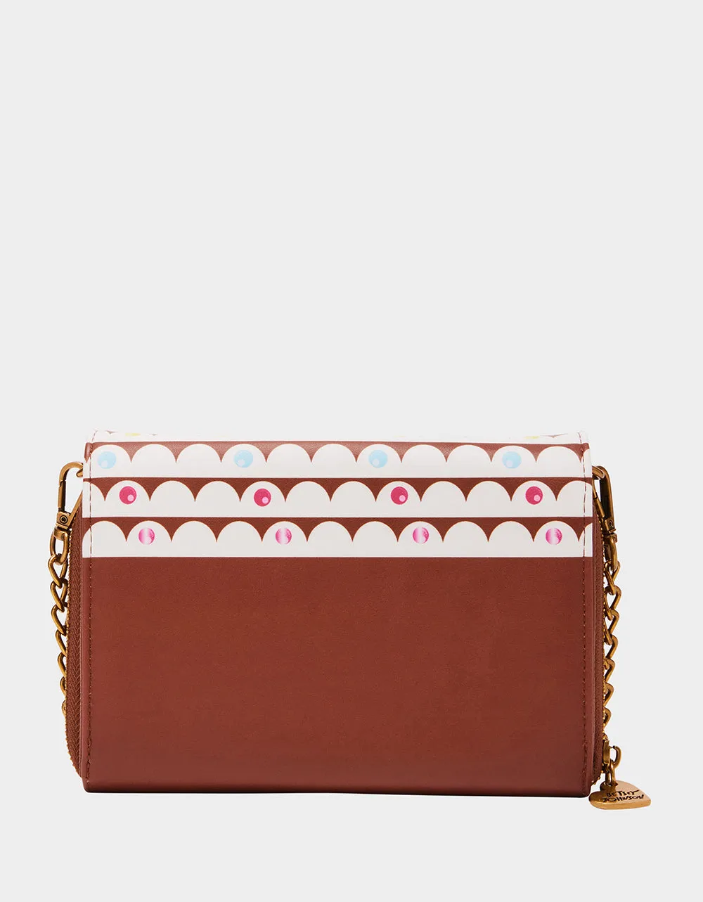 KITSCH GINGERBREAD WALLET ON STRING BROWN sold by Betsey Johnson product image thumbnail 5