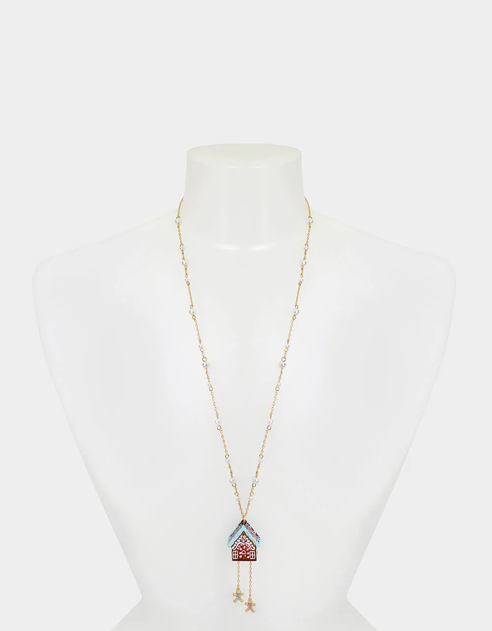 JINGLE BELL BLING GINGERBREAD HOUSE PENDANT MULTI sold by Betsey Johnson product image thumbnail 3