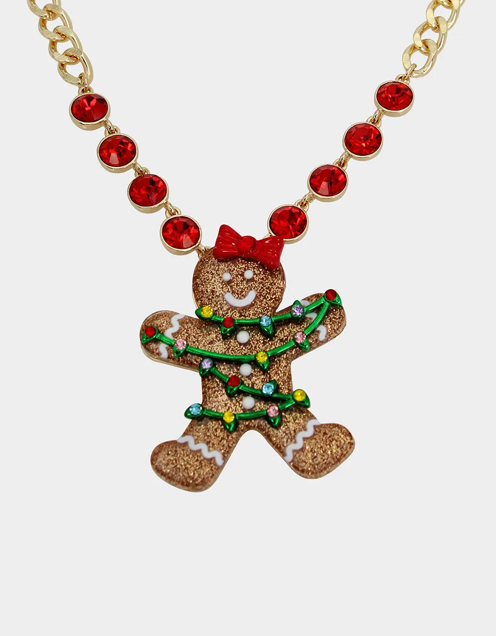 JINGLE BELL BLING GINGERBREAD PENDANT MULTI sold by Betsey Johnson product image thumbnail 2