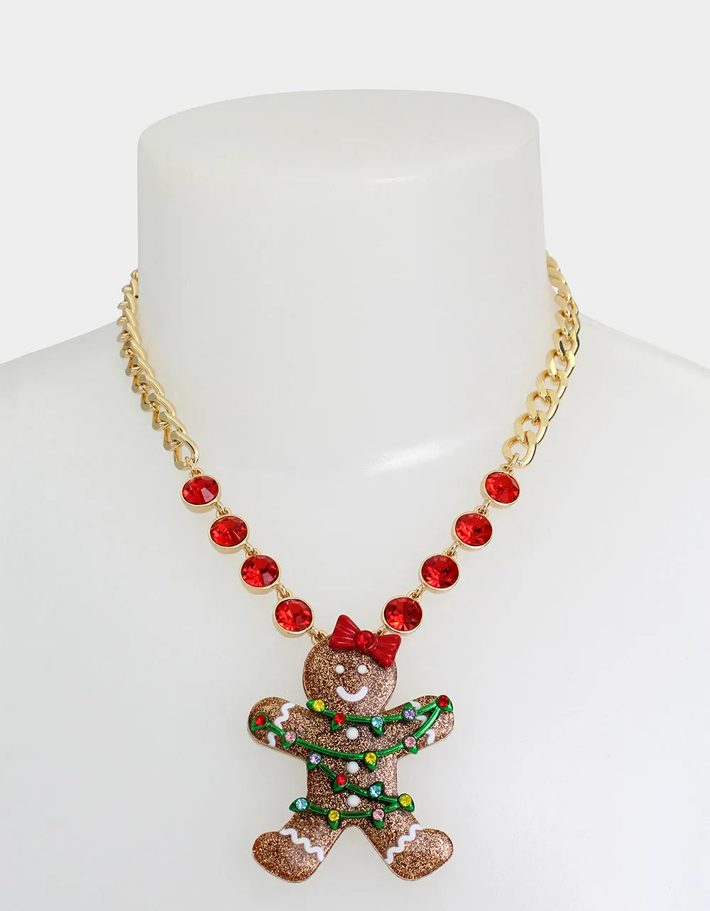 JINGLE BELL BLING GINGERBREAD PENDANT MULTI sold by Betsey Johnson product image thumbnail 3