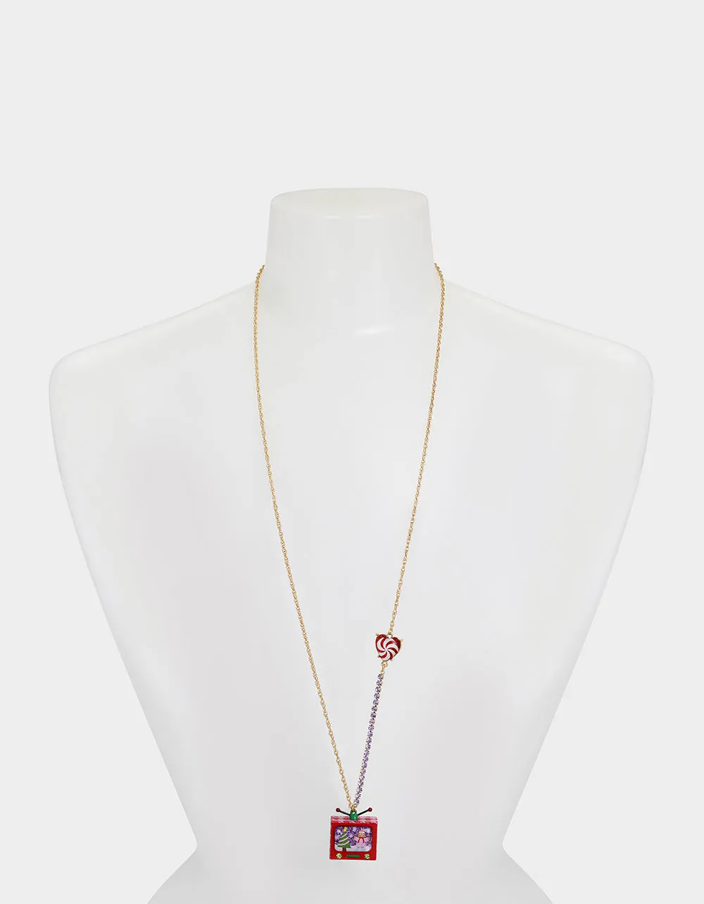 JINGLE BELL BLING XMAS TV ADJSTABLE PENDANT MULTI sold by Betsey Johnson product image thumbnail 3