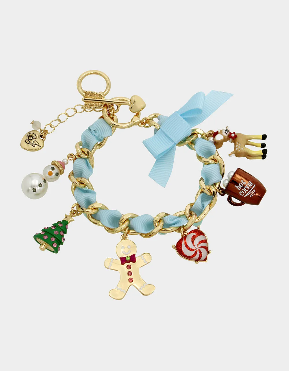 JINGLE BELL BLING XMAS CHARM BRACELET MULTI sold by Betsey Johnson