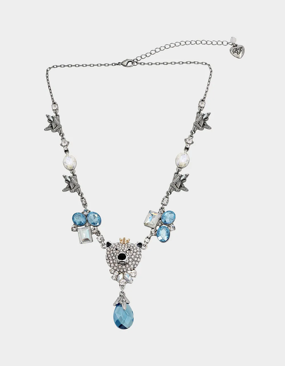 POLAR BEAR FRONTAL NECKLACE LIGHT BLUE sold by Betsey Johnson