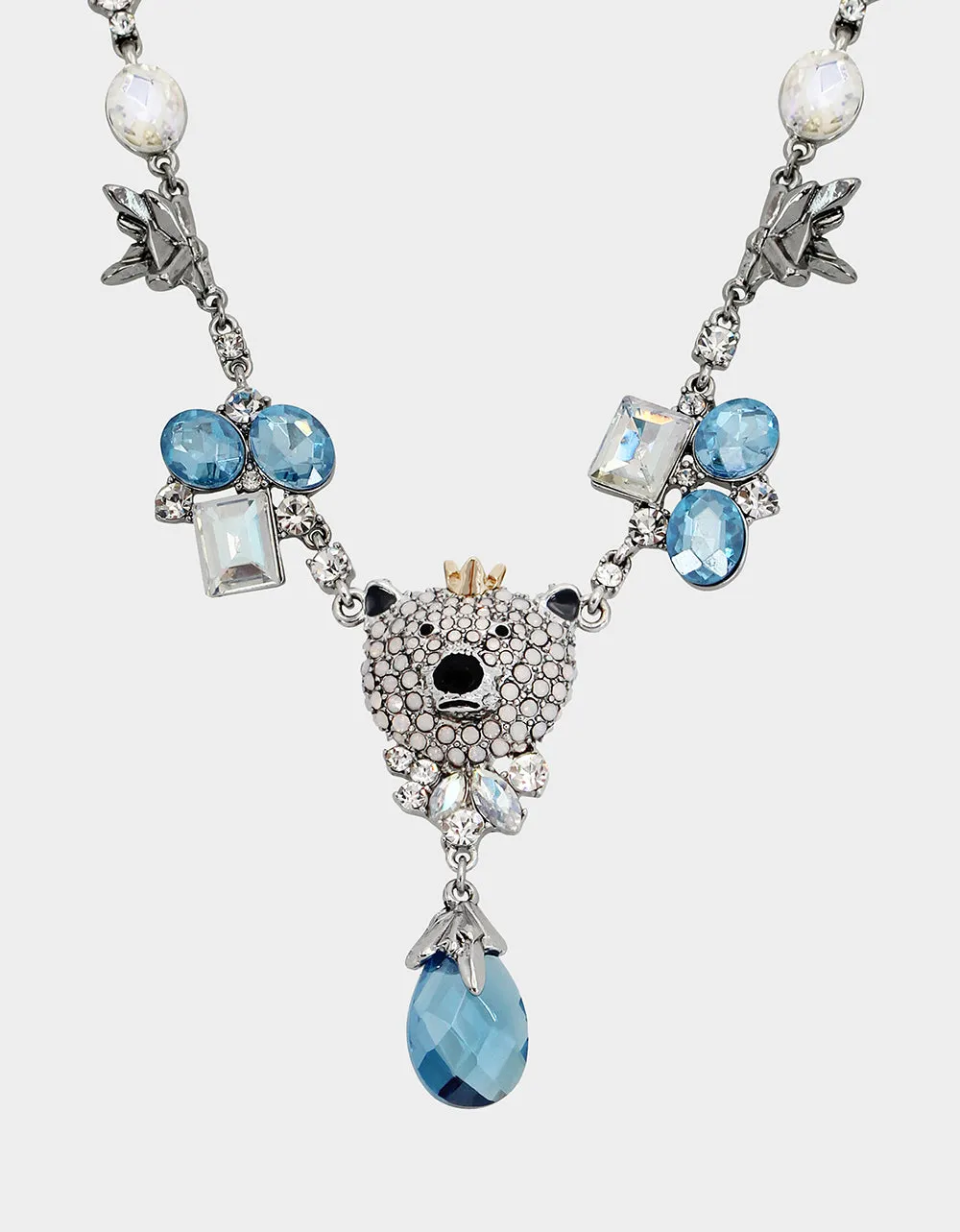 POLAR BEAR FRONTAL NECKLACE LIGHT BLUE sold by Betsey Johnson product image thumbnail 2