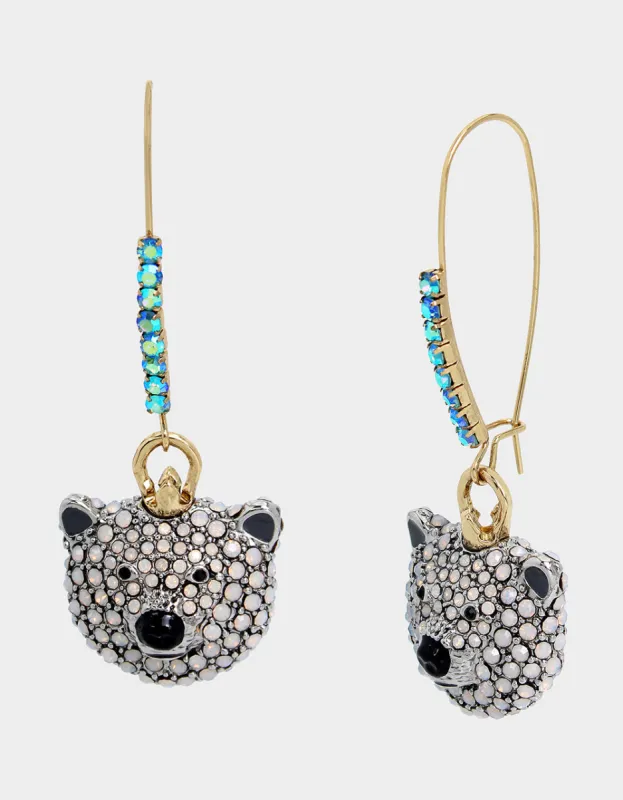 POLAR BEAR SHEPHERD HOOK EARRINGS OPAL sold by Betsey Johnson