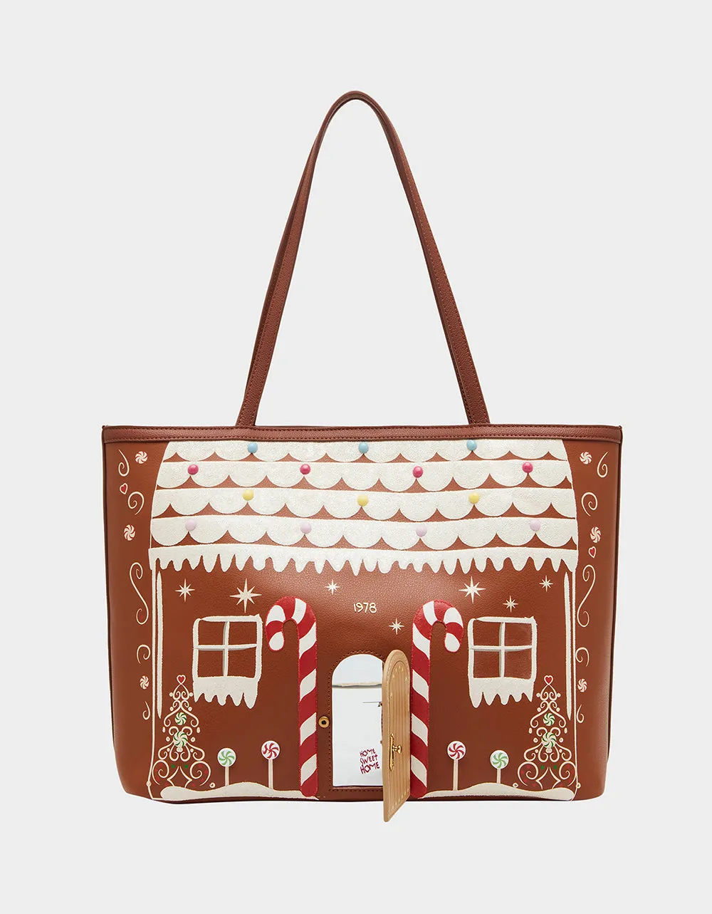 GINGERBREAD TOTE BROWN sold by Betsey Johnson product image thumbnail 2