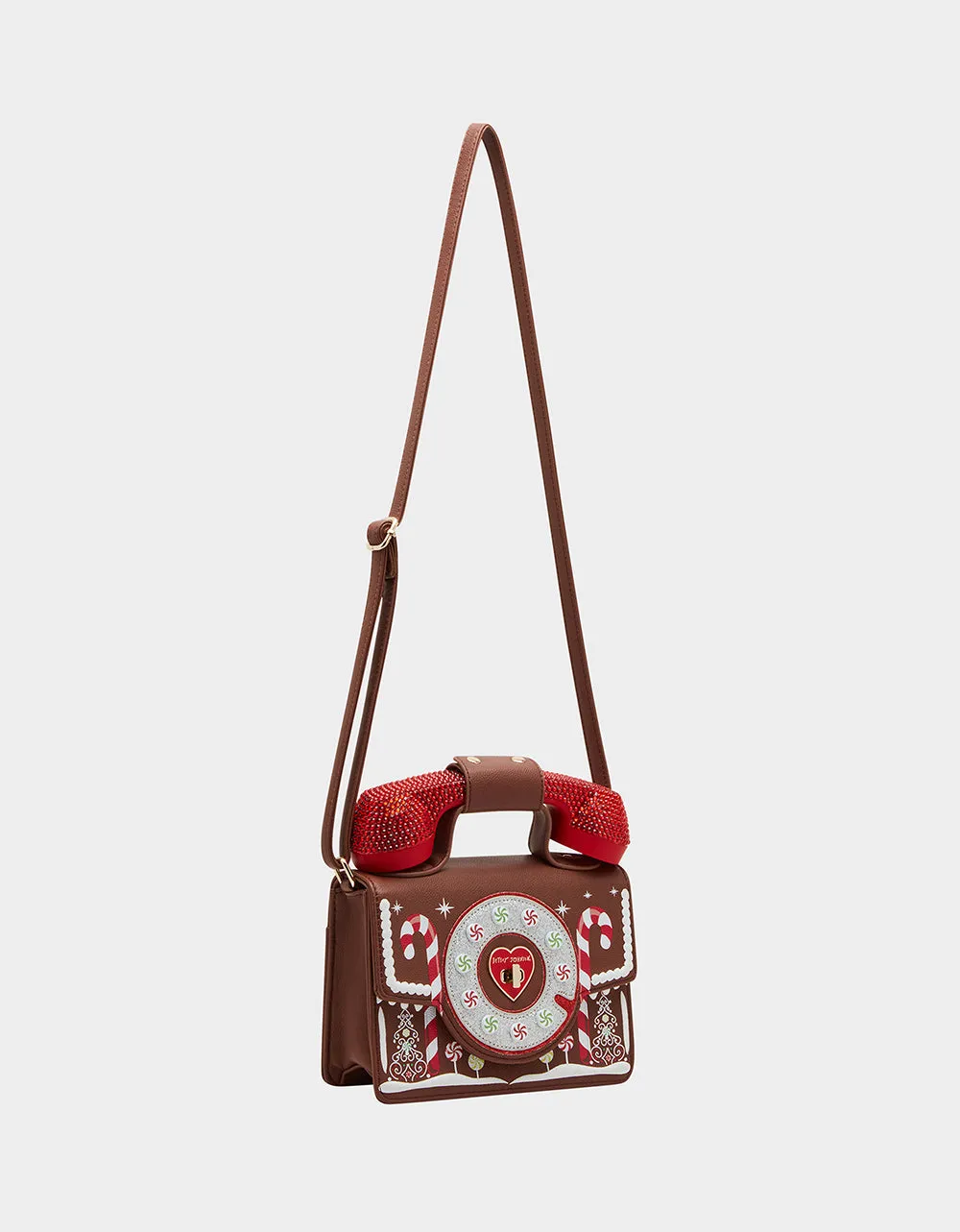 KITSCH GINGERBREAD PHONE BAG BROWN sold by Betsey Johnson product image thumbnail 2