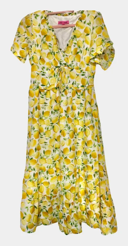 Betsey Johnson Martina La La Lemons Midi Dress | RE:LUV sold by Betsey Johnson