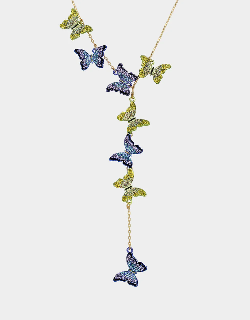 ALL A FLUTTER BUTTERFLY Y NECKLACE MULTI sold by Betsey Johnson product image thumbnail 2