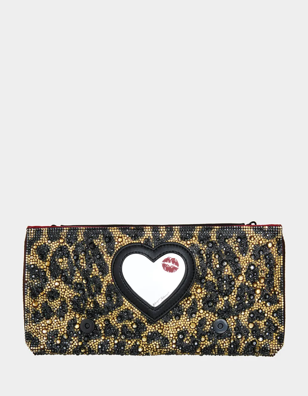 SOFT RHINESTONE CLUTCH LEOPARD sold by Betsey Johnson product image thumbnail 5