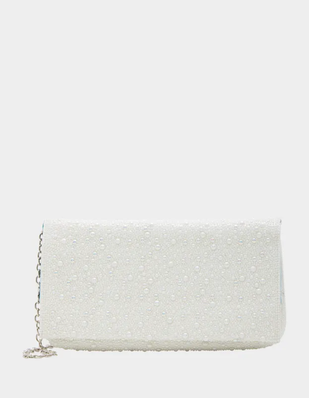 SOFT RHINESTONE CLUTCH PEARL sold by Betsey Johnson