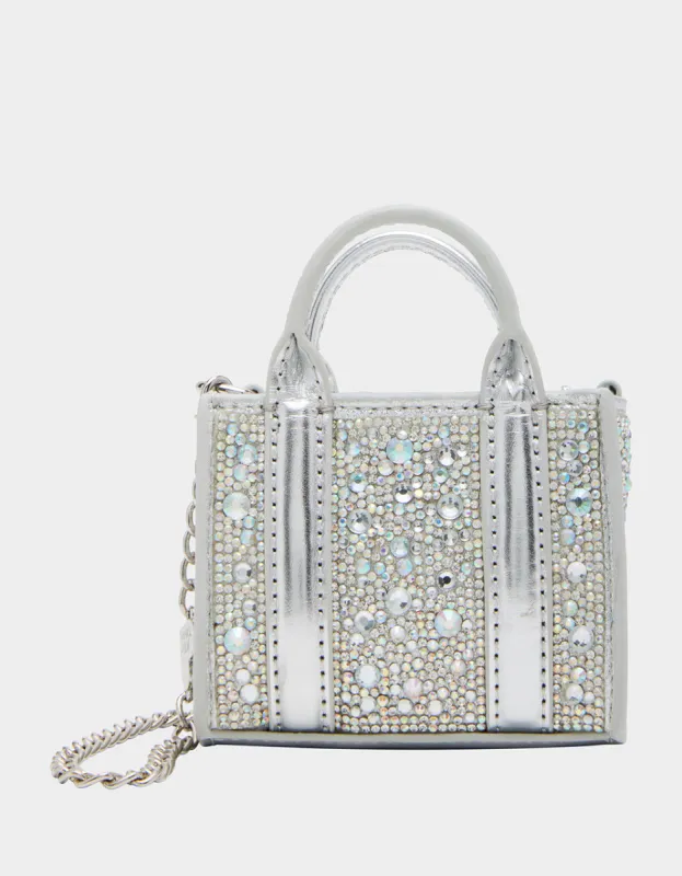 TEENY TINY CROSSBODY BAG SILVER sold by Betsey Johnson