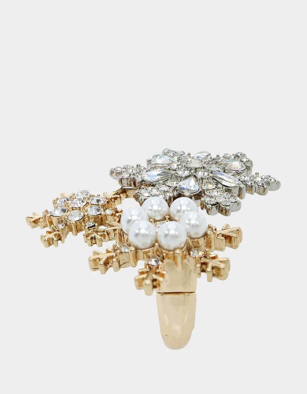 SNOW SPECIAL SNOWFLAKE STRETCH RING CRYSTAL sold by Betsey Johnson product image thumbnail 3