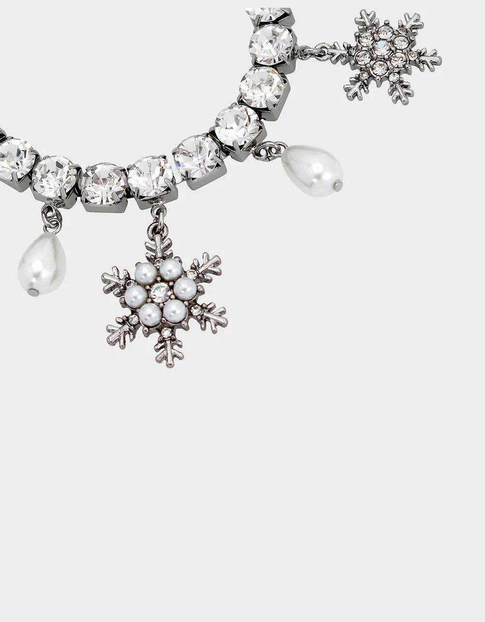 SNOW SPECIAL SNOWFLAKE CHARM BRACELET CRYSTAL sold by Betsey Johnson product image thumbnail 2