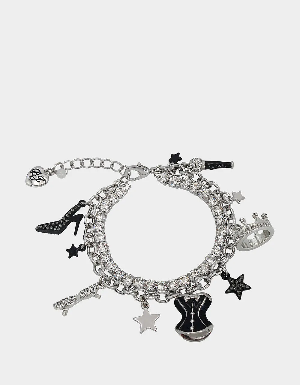 MIDNIGHT MAGIC CORSET CHARM BRACELET BLACK sold by Betsey Johnson