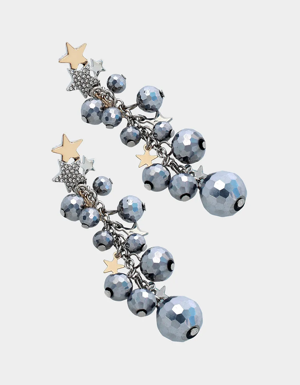 MIDNIGHT MAGIC DISCO LINEAR EARRINGS CRYSTAL sold by Betsey Johnson product image thumbnail 2