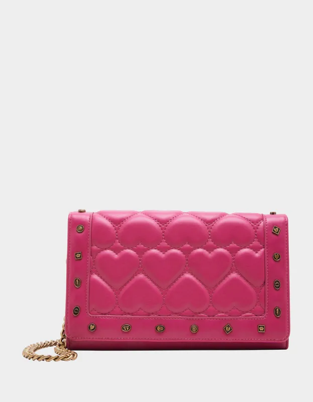 ICON WALLET ON CHAIN PINK sold by Betsey Johnson