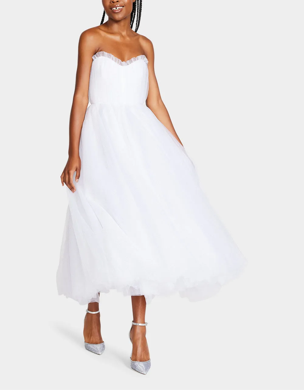 BRIDE VIBES TULLE DRESS WHITE | RE:LUV sold by Betsey Johnson product image thumbnail 2