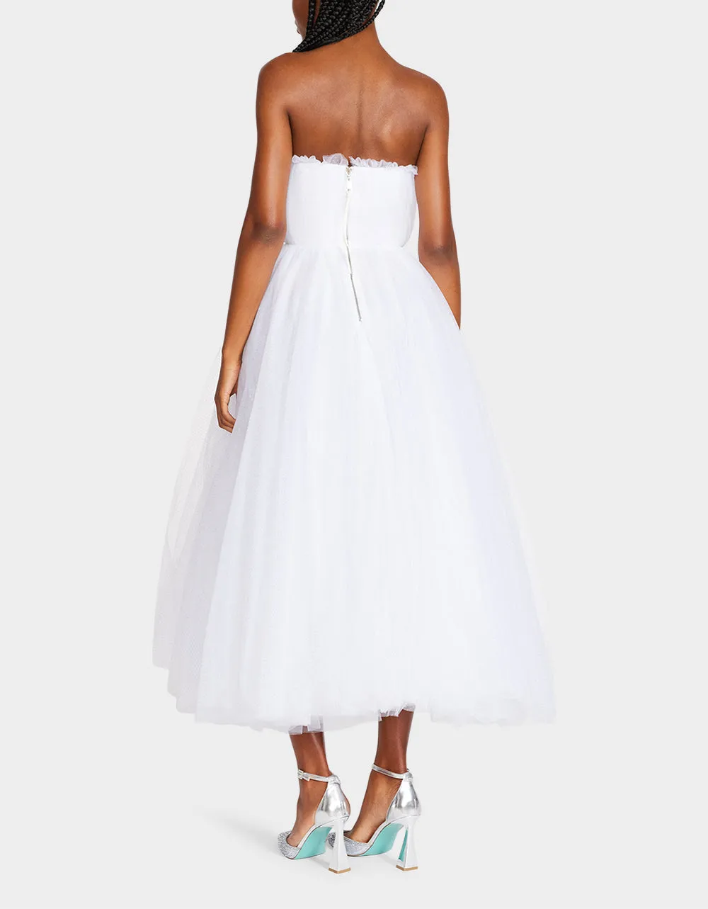 BRIDE VIBES TULLE DRESS WHITE | RE:LUV sold by Betsey Johnson product image thumbnail 5