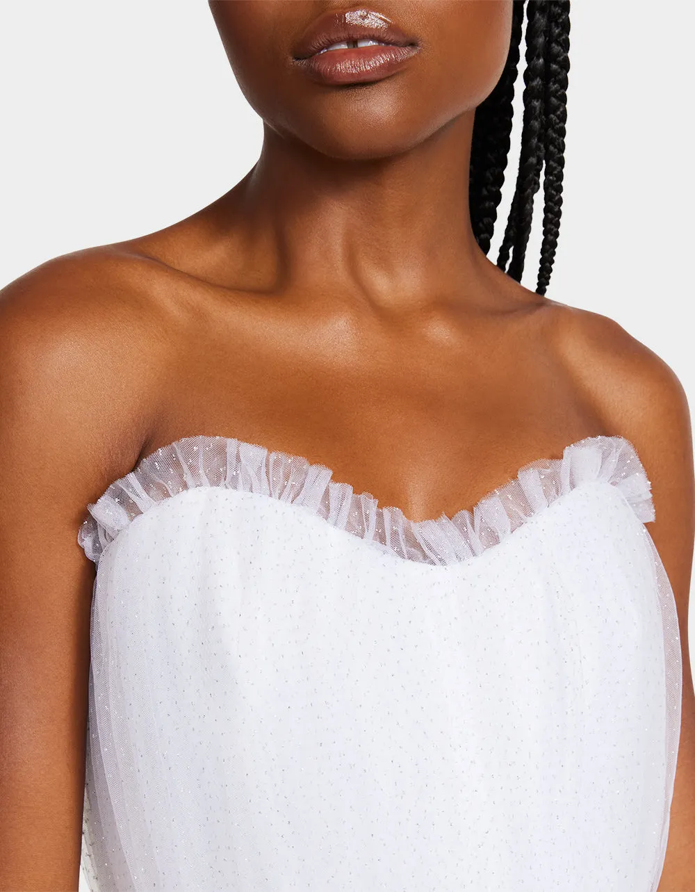 BRIDE VIBES TULLE DRESS WHITE | RE:LUV sold by Betsey Johnson product image thumbnail 3