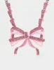 PINK BOWS BOW PENDANT PINK sold by Betsey Johnson