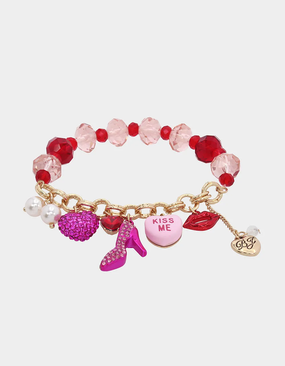 THINK PINK STRETCH CHARM BRACELET PINK sold by Betsey Johnson product image thumbnail 3