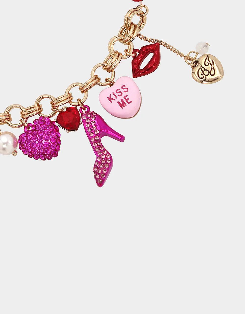 THINK PINK STRETCH CHARM BRACELET PINK sold by Betsey Johnson product image thumbnail 2