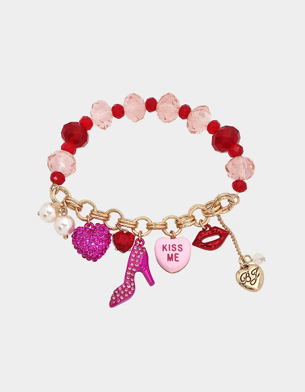 THINK PINK STRETCH CHARM BRACELET PINK sold by Betsey Johnson