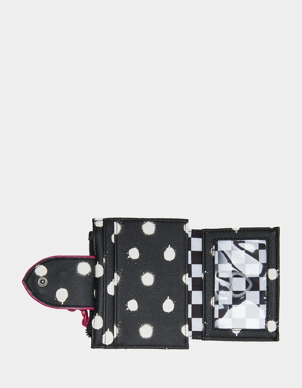 HEART BIFOLD WALLET BLACK PINK sold by Betsey Johnson product image thumbnail 4