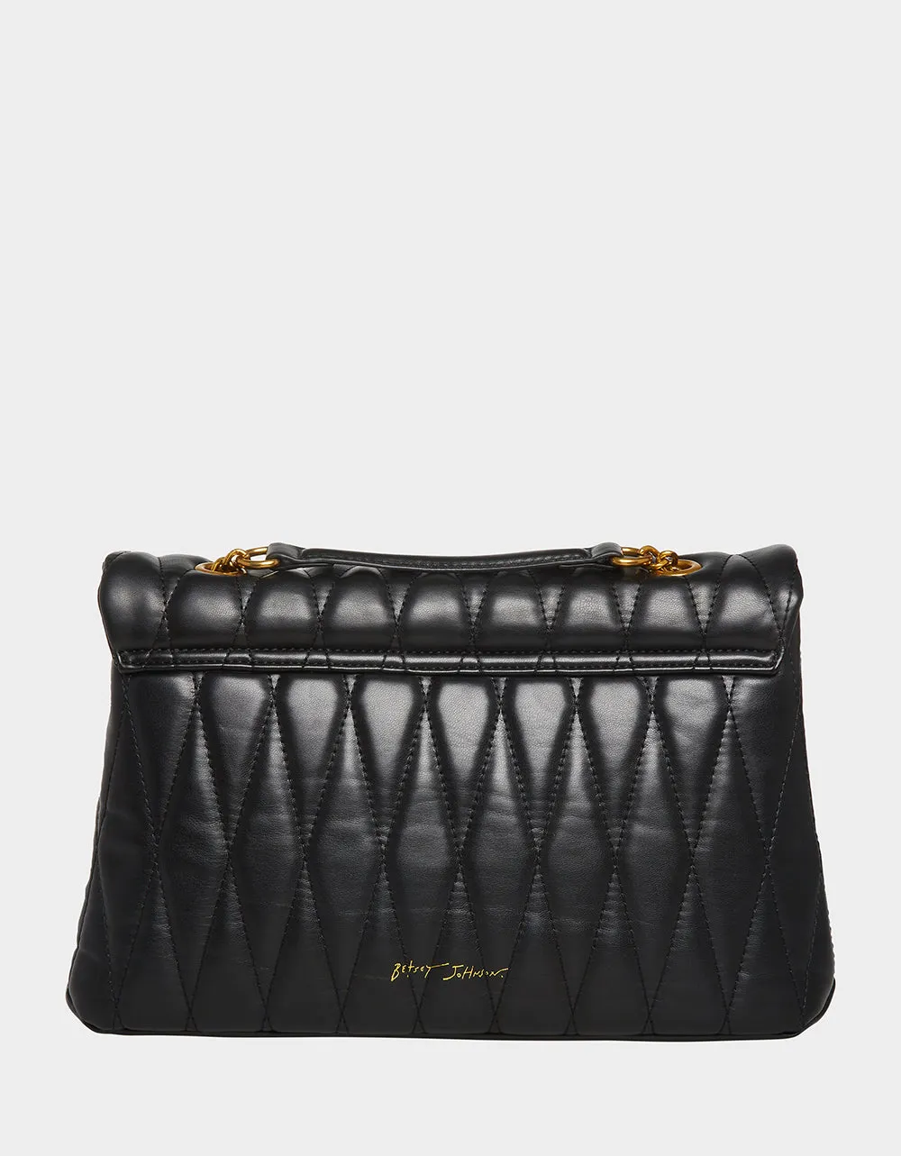 QUILTED BAG WITH HEART BLACK | RE:LUV sold by Betsey Johnson product image thumbnail 5