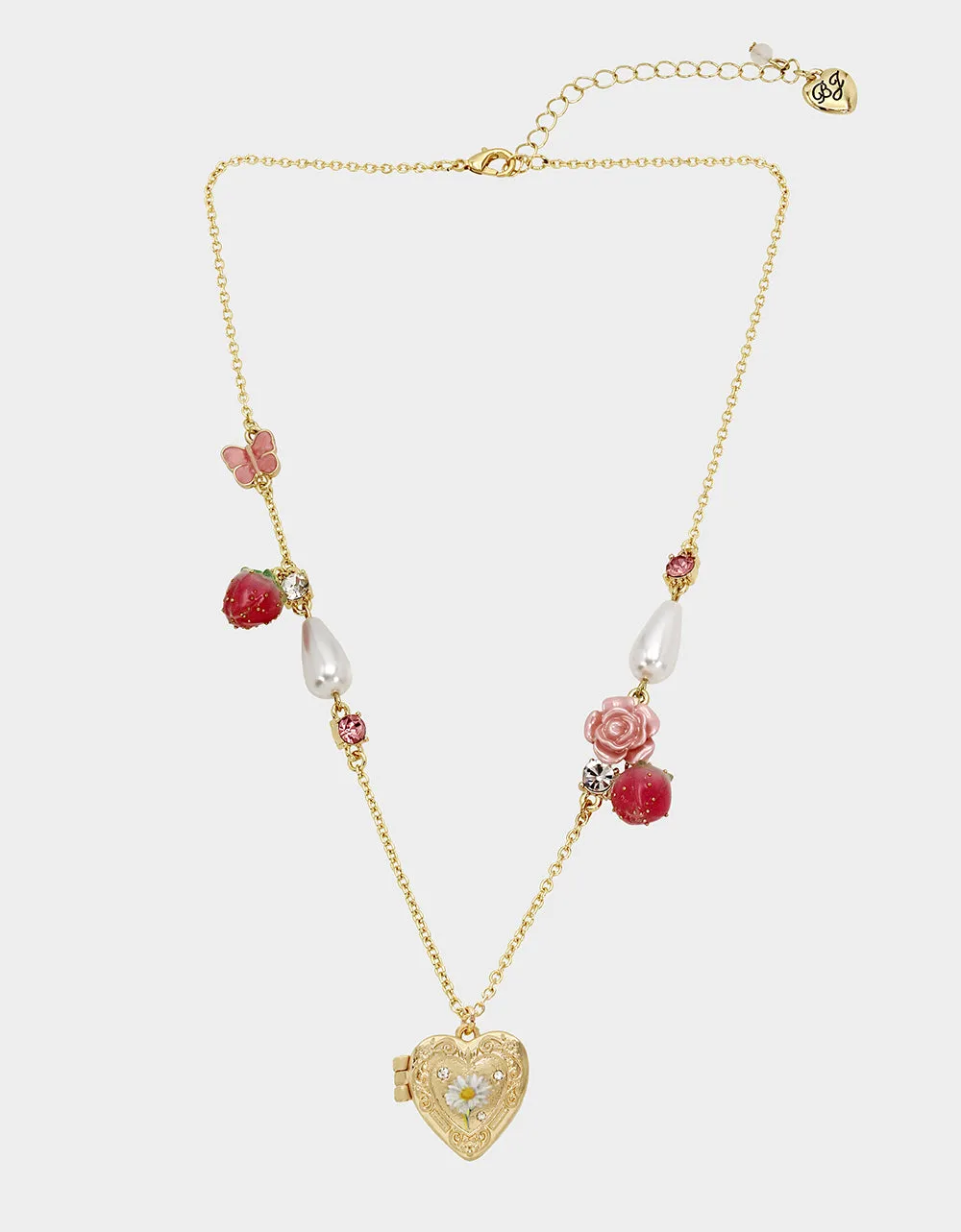 SWEETHEART SWOON HEART PENDANT PINK sold by Betsey Johnson