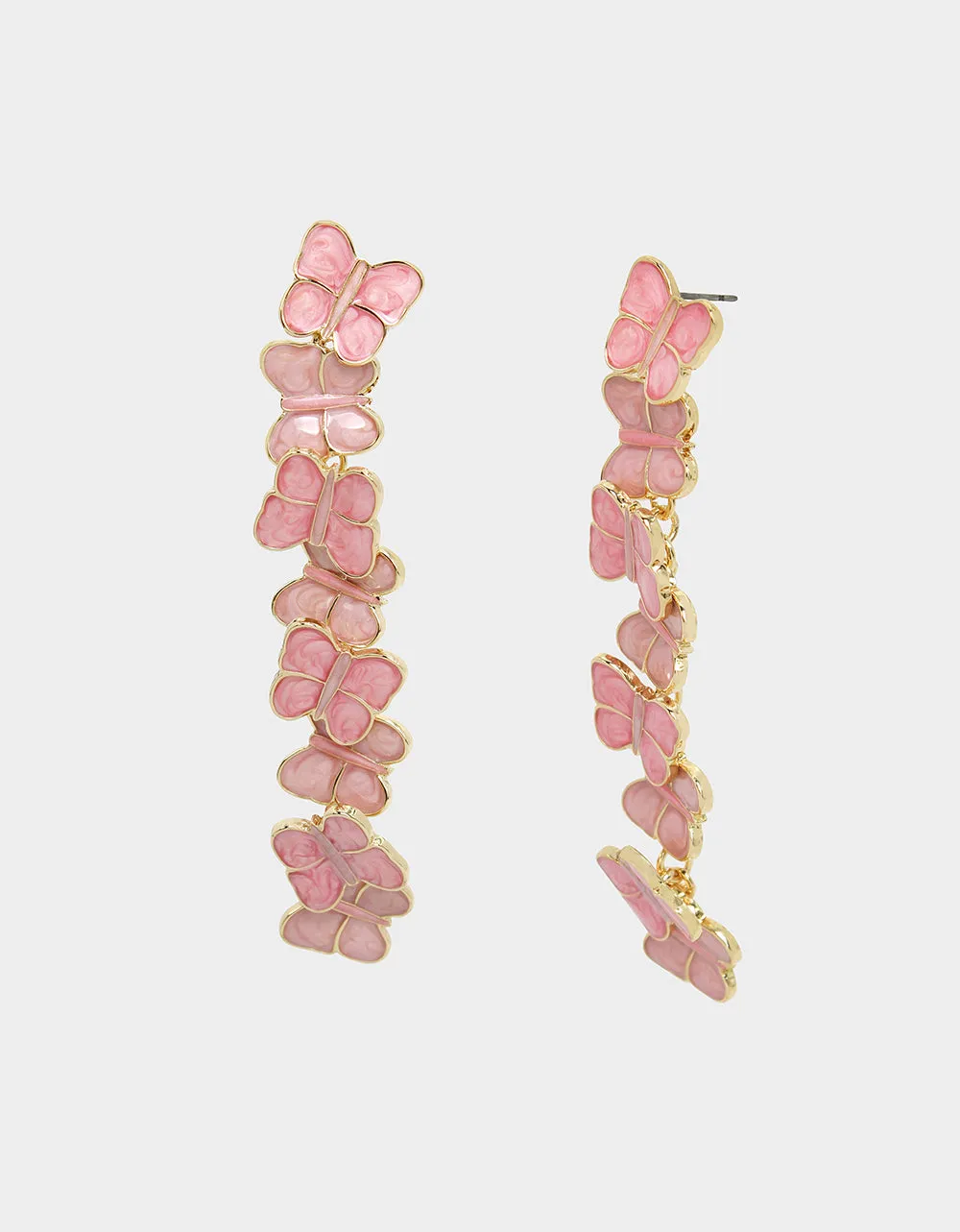 SWEETHEART SWOON BUTTERFLY LINEAR EARRINGS PINK sold by Betsey Johnson