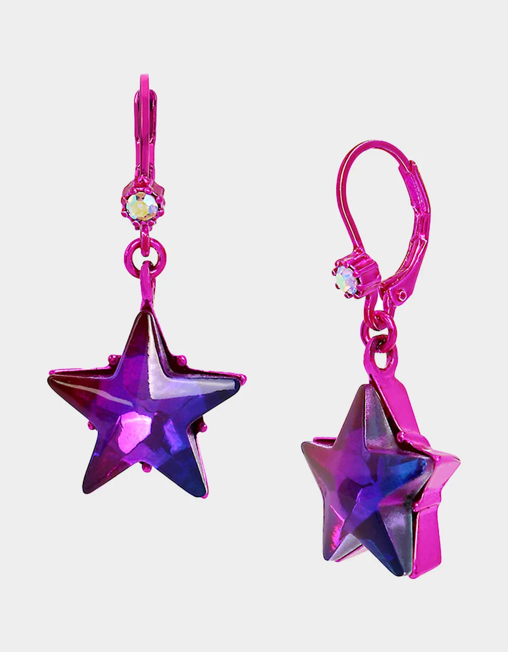 MISS USA STAR HOOK EARRINGS MULTI sold by Betsey Johnson
