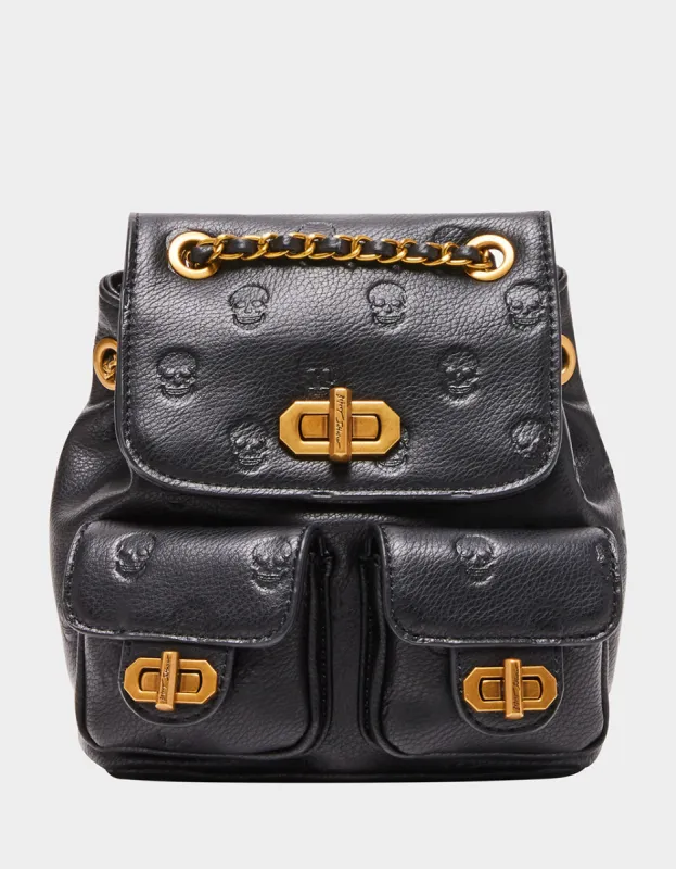 SKULLICIOUS MINI BACKPACK BLACK sold by Betsey Johnson