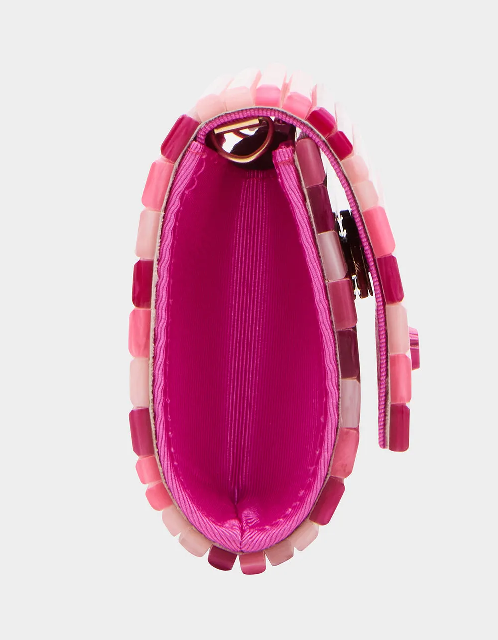 STRIP STRIP HOORAY MICRO CLUTCH PINK sold by Betsey Johnson product image thumbnail 3