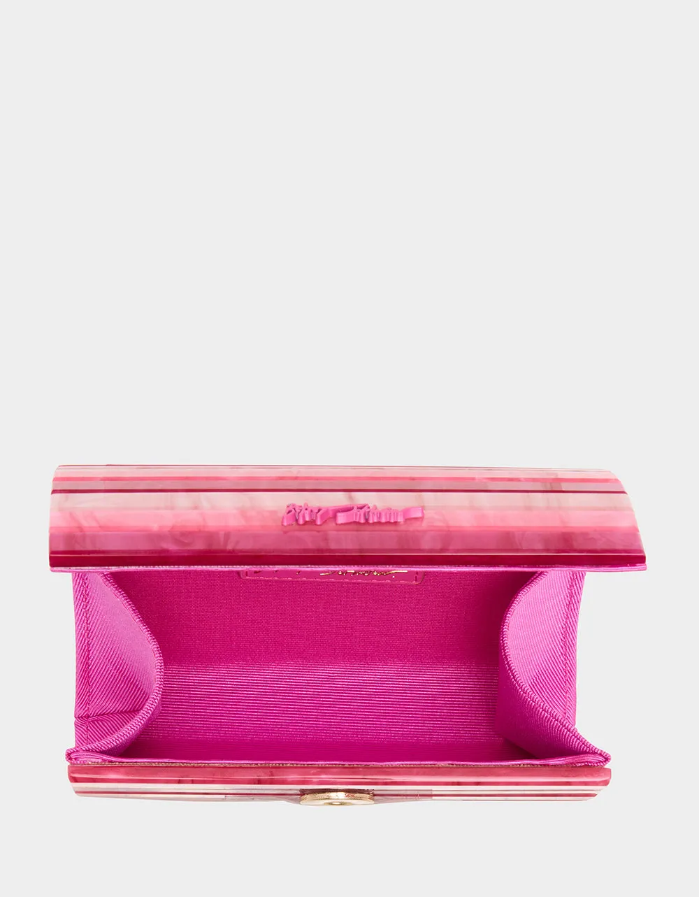 STRIP STRIP HOORAY MICRO CLUTCH PINK sold by Betsey Johnson product image thumbnail 4