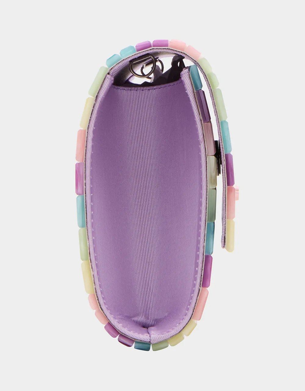 STRIP STRIP HOORAY CLUTCH PASTEL sold by Betsey Johnson product image thumbnail 3