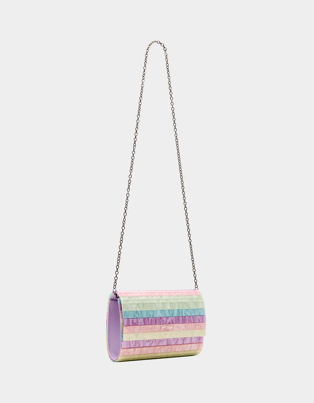 STRIP STRIP HOORAY CLUTCH PASTEL sold by Betsey Johnson product image thumbnail 2