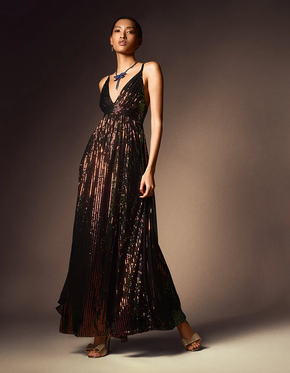 JAMES MAXI DRESS MULTI | RE:LUV sold by Betsey Johnson product image thumbnail 2