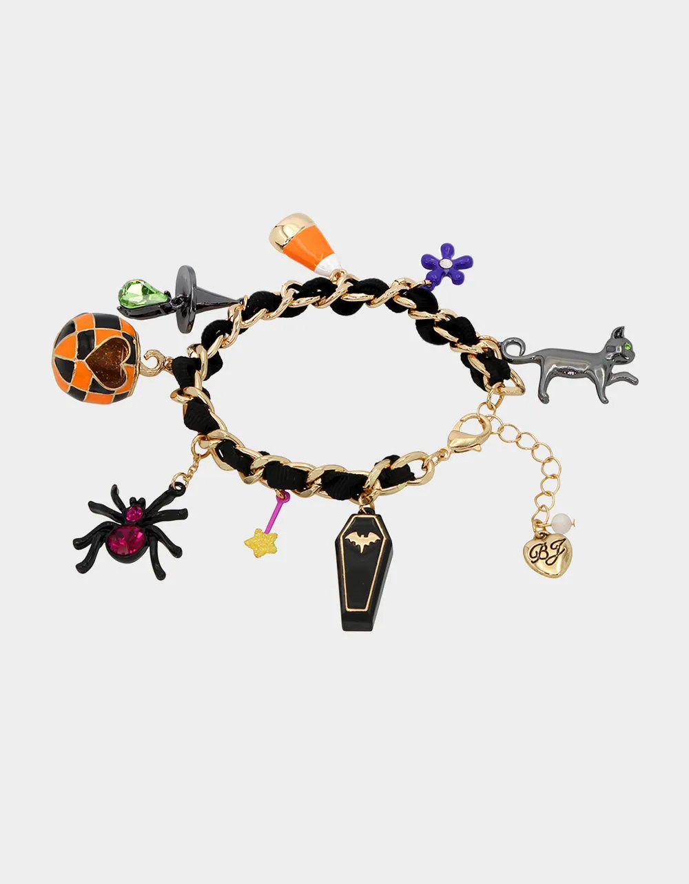 GHOUL FRIENDS HALLOWEEN CHARM BRACELET MULTI sold by Betsey Johnson