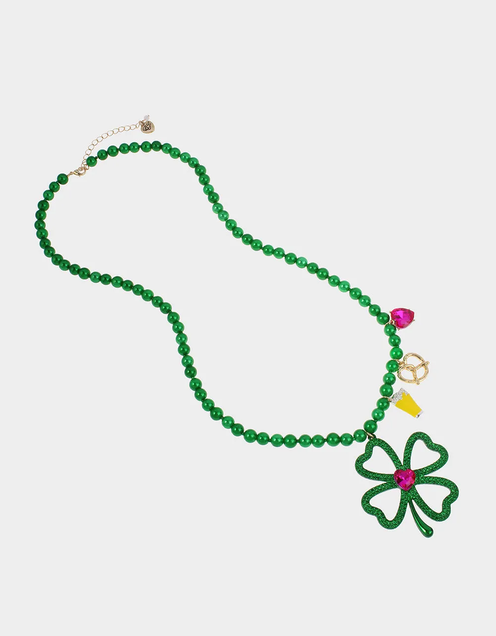 SHAMROCK N ROLL SHAMROCK PENDANT GREEN sold by Betsey Johnson product image thumbnail 2