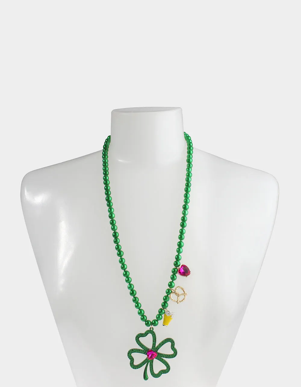 SHAMROCK N ROLL SHAMROCK PENDANT GREEN sold by Betsey Johnson product image thumbnail 3