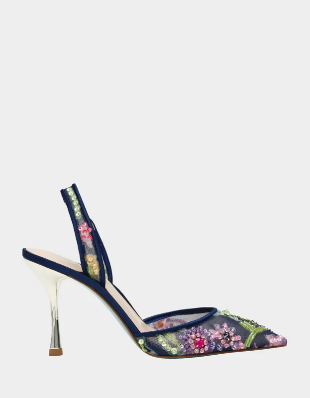 VELMA NAVY MULTI sold by Betsey Johnson