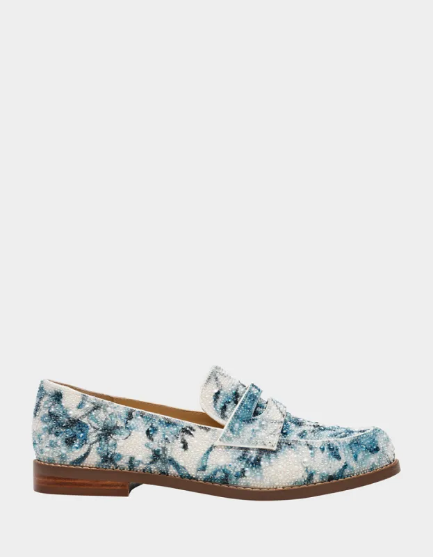 ARON BLUE FLORAL sold by Betsey Johnson