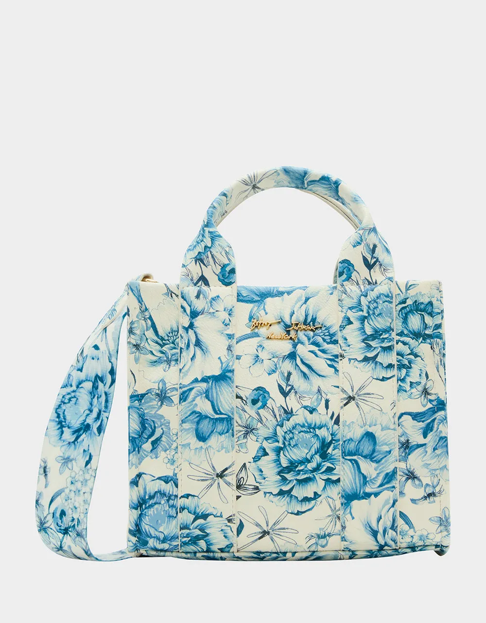 SQUARE MINI TOTE BLUE sold by Betsey Johnson product image thumbnail 5