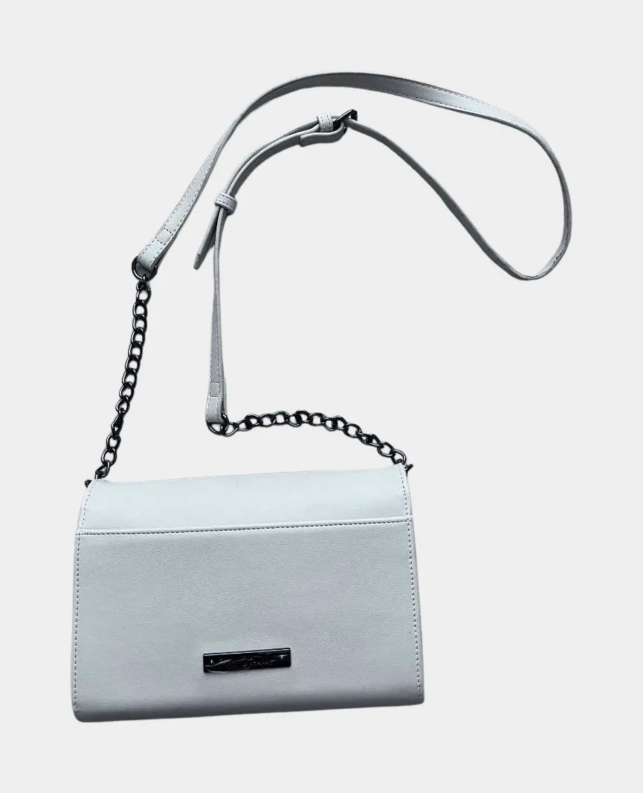 Betsey Johnson Xosybil Crossbody Skull Stud Bag Chalk | RE:LUV sold by Betsey Johnson