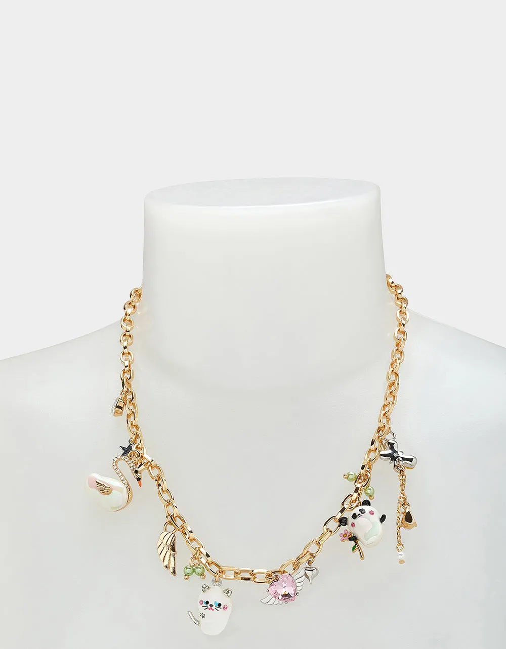PEARL CRITTERS CHARM FRONTAL NECKLACE MULTI sold by Betsey Johnson product image thumbnail 3